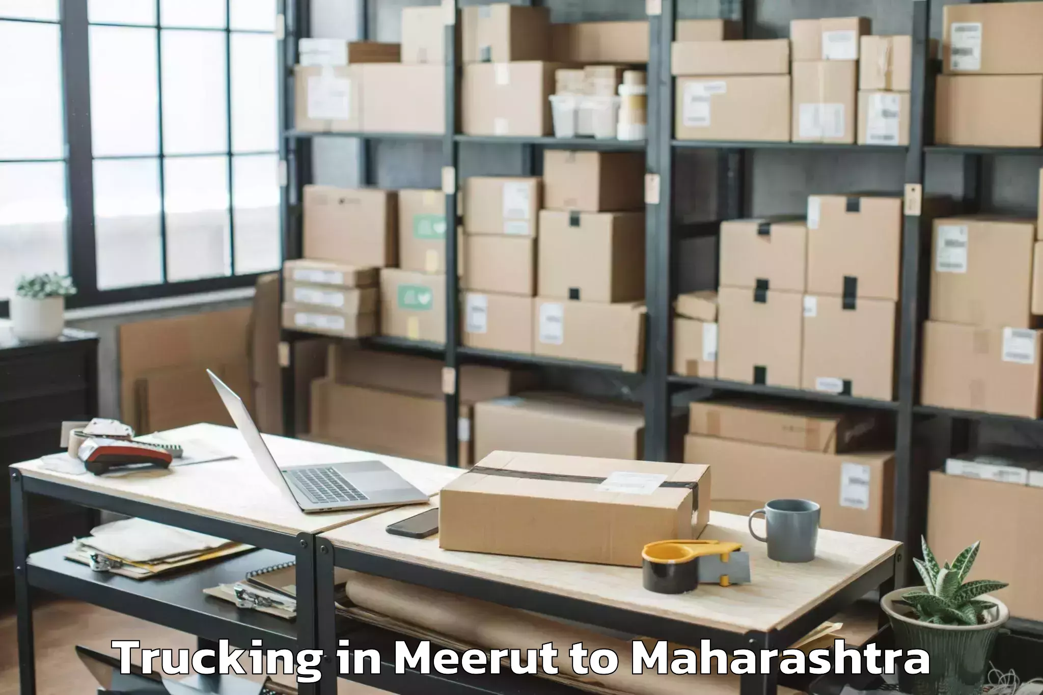 Meerut to Vaduj Trucking Booking